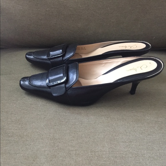Cole Haan Kitten Heels With Buckle Detail - Picture 2 of 7